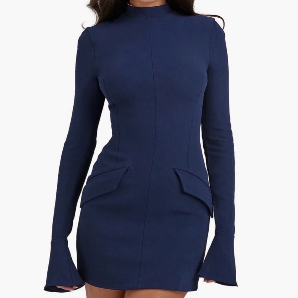 House of CB mahalia long sleeve minidress